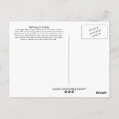 Halloween Soiree Briefkaart (Achterkant)
