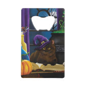 Halloween sorcière chat violet magie (Devant)