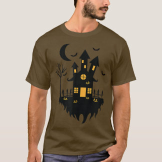 Halloween sorcière maison à la nuit T-Shirt