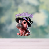Halloween Sorcière Moo-Deng Hippo Bébé mou Pygmée (Neutre)
