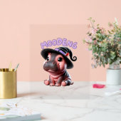 Halloween Sorcière Moo-Deng Hippo Bébé mou Pygmée (Mariage)