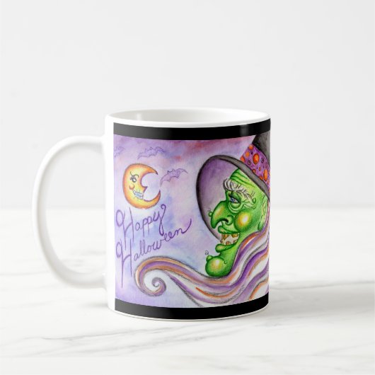Halloween sorcière Mug (Gauche)