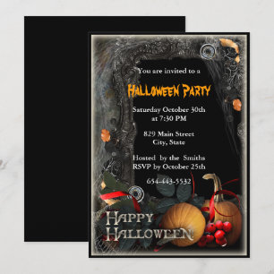 Halloween sorcière sorcière livre invitation