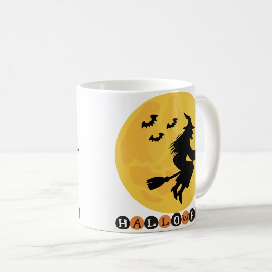 Halloween sorcière tasse (Devant droit)