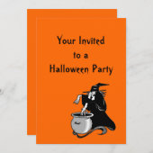 Halloween sorcières Brew Party Invitation (Devant / Derrière)