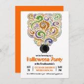 Halloween sorcières Brew Party Invitation I (Devant / Derrière)