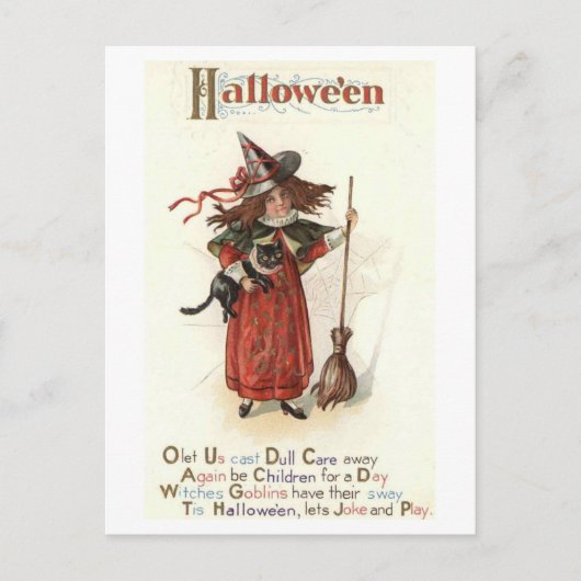 Halloween, Soyez Enfants pour un Jour, Carte Posta (Devant)