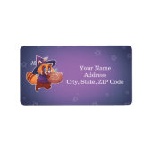 Halloween Space Panda Etiket (Voorkant)