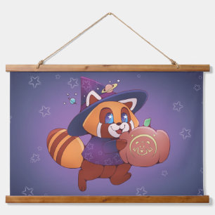 Halloween Space Panda Hangend Wandkleed