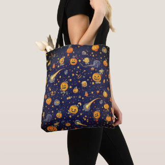 Halloween Space Pumpkin - Cosmic Jack-O'-Lantern Draagtas