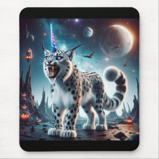 Halloween Space Snow Leopard Unicorn Muismat