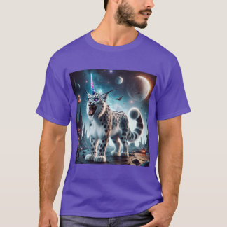 Halloween Space Snow Leopard Unicorn Muismat T-shirt