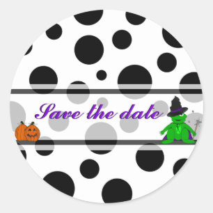 Halloween sparen de datertikkers ronde sticker