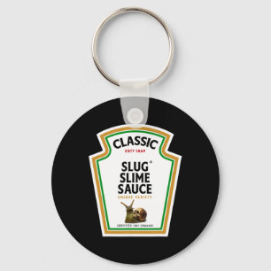 Halloween specerij saus fles Slug slijm saus Sleutelhanger