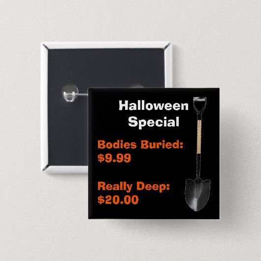 Halloween Speciale Button (Voorkant /achterkant)