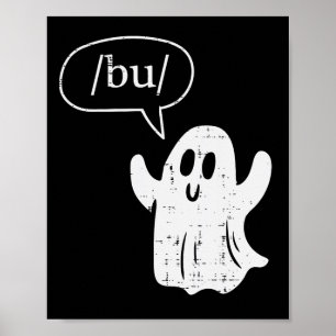 Halloween Speech Therapy Ghost Bu Boo Slap Kostuum Poster