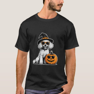 Halloween Speelgoed Poodle Grappige Hond Zonnebril T-shirt