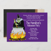 Halloween Spells Witch Brew Invitation (Devant / Derrière)