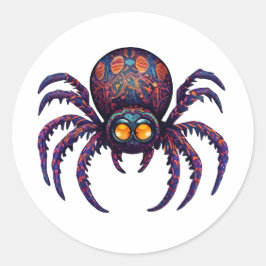 Halloween Spider Alebrije Ronde Sticker