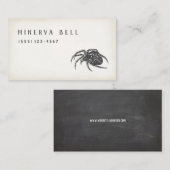 Halloween Spider Calling Card Contactkaartje (Voorkant / Achterkant)