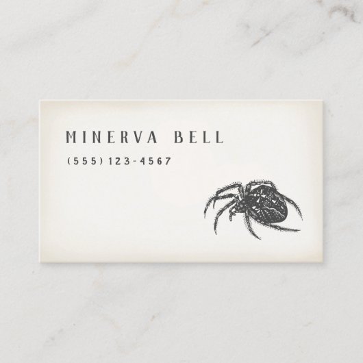 Halloween Spider Calling Card Contactkaartje (Voorkant)
