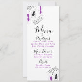 Halloween Spider Doodles Anniversaire Menu (Devant)
