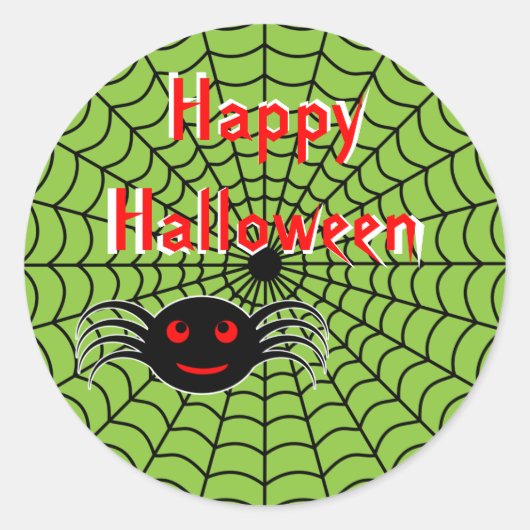 Halloween Spider en Web Stickers (Voorkant)