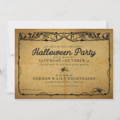 Halloween Spider |  Gothische Partij Kaart (Voorkant)