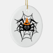 Halloween Spider in Web Tshirts en Gifts Keramisch Ornament (Rechts)