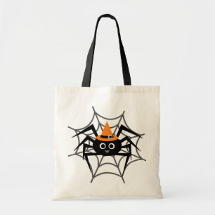 Halloween Spider in Web Tshirts en Gifts Tote Bag