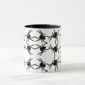 Halloween Spider Mok Zwart-wit (Midden)