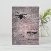 Halloween Spider Party Kaart (Staand voorkant)