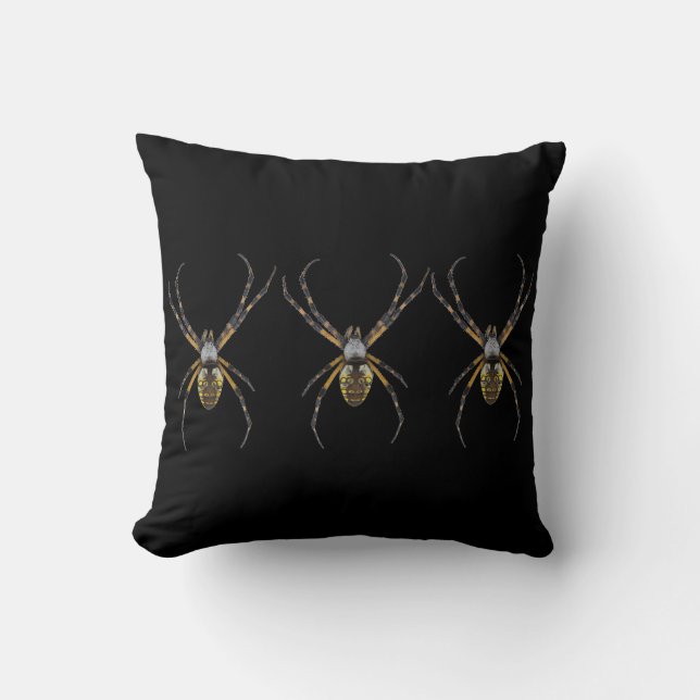 HALLOWEEN SPIDER PILLOW KUSSEN (Voorkant)