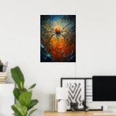 Halloween Spider Poster (Thuiskantoor)