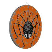 Halloween Spider Sinaasappel Dart Board met Darts Dartbord (Voorkant Links)