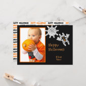 Halloween Spider & Spider Web Foto Lijst of Kaart (Voorkant / Achterkant in situ)