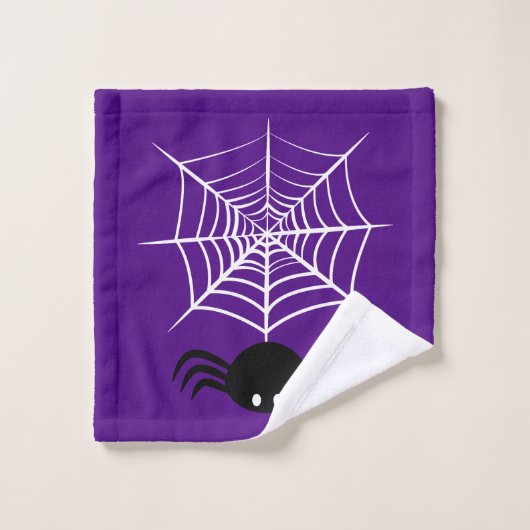Halloween Spider Web (Gant de toilette)