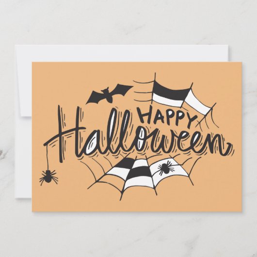 Halloween spider web fun ☜ Carte d'invitation pers (Devant)