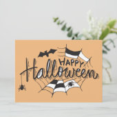 Halloween spider web fun ☜ Carte d'invitation pers (Debout devant)