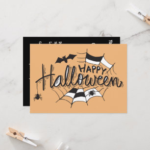 Halloween spider web fun ☜ Carte d'invitation pers