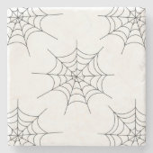 Halloween Spider Web Pattern Stone Onderzetter (Voorkant)