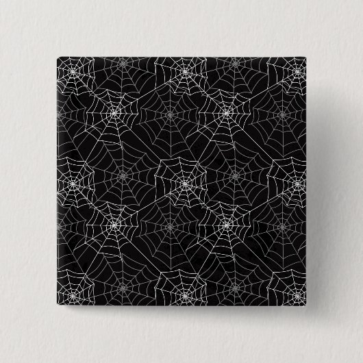 Halloween Spider Webpatroon | Button (Voorkant)