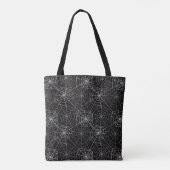 Halloween Spider Webpatroon | Tote bag (Achterkant)