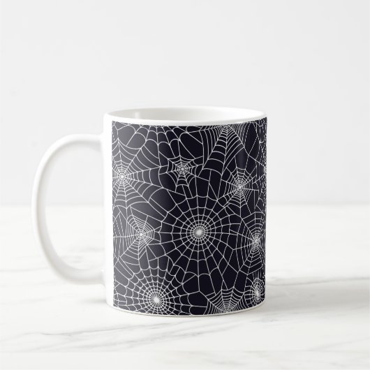 Halloween Spider Webs Coffee Mug (Gauche)