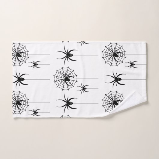 Halloween Spider Webs Motif Cobweb Éffrayant (Serviette à main)
