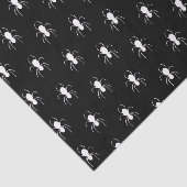 Halloween Spiders Black White Tissuepapier (Detail)