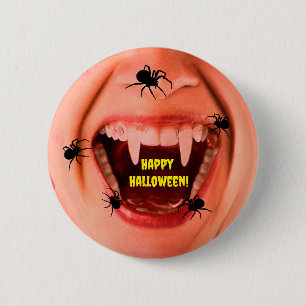 Halloween Spiders Button
