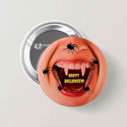 Halloween Spiders Button (Voorkant /achterkant)