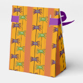 Halloween Spiders Green en Paarse Gift Bag Bedankdoosjes (Achterkant)