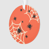 Halloween Spiders on Web Ornament (voorkant)